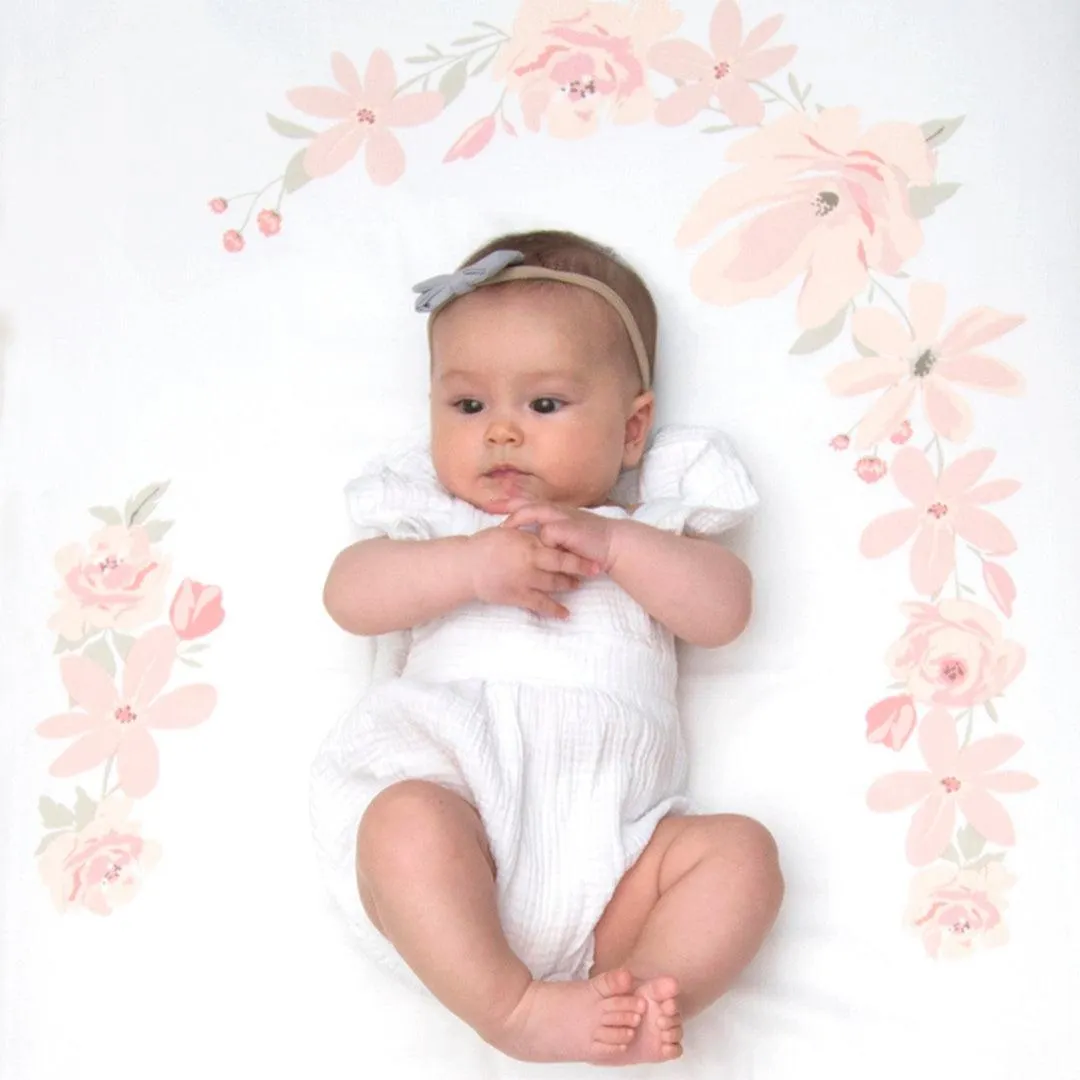 Lolli Living Floral Bouquet Cot Fitted Sheet