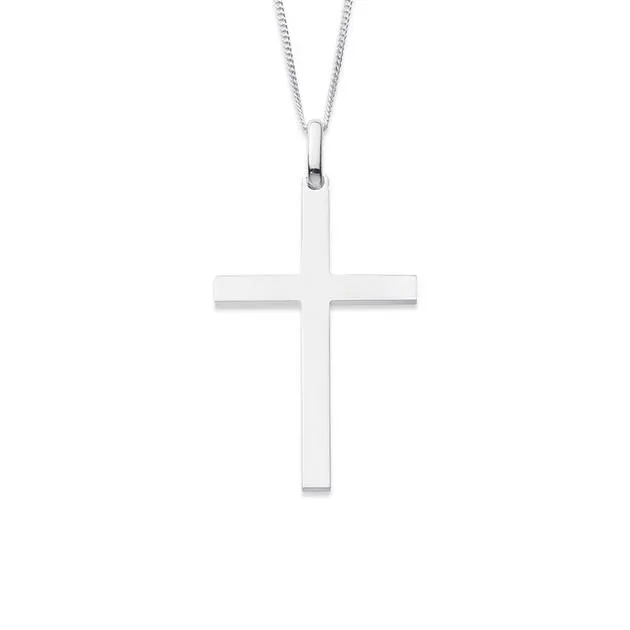 Sterling Silver Plain Cross Pendant