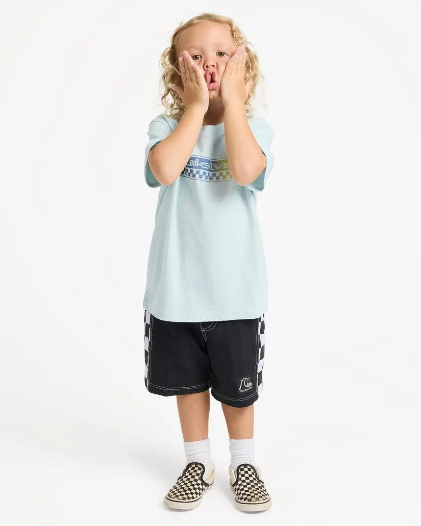 BOYS 2-7 OMNI CHECK T-SHIRT