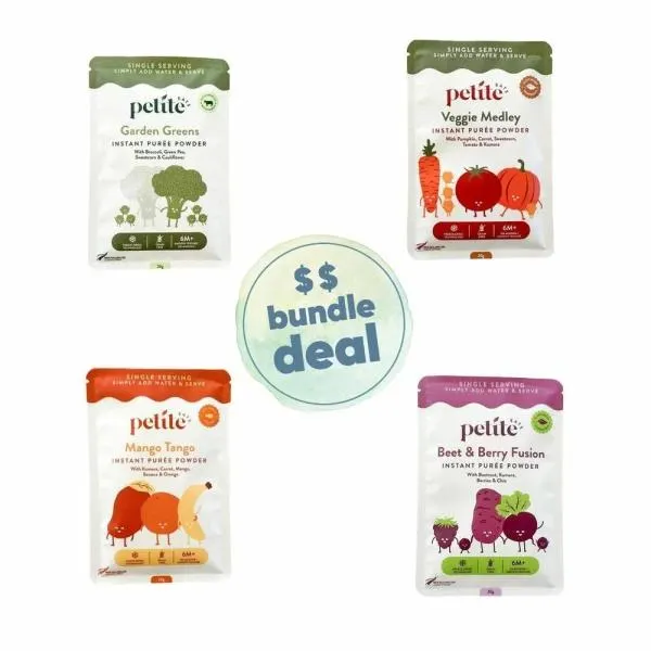Petite Eats Instant Purée Powder Bundle 3pk – 20g Single Serve