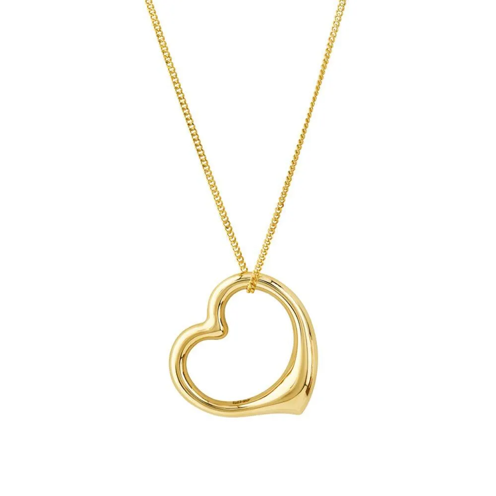 Heart Pendant in 10kt Yellow Gold