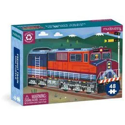 Mudpuppy Freight Train 48 Pc Mini Puzzle
