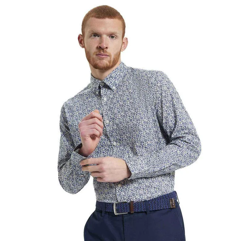Ben Sherman Mono Floral Print Shirt