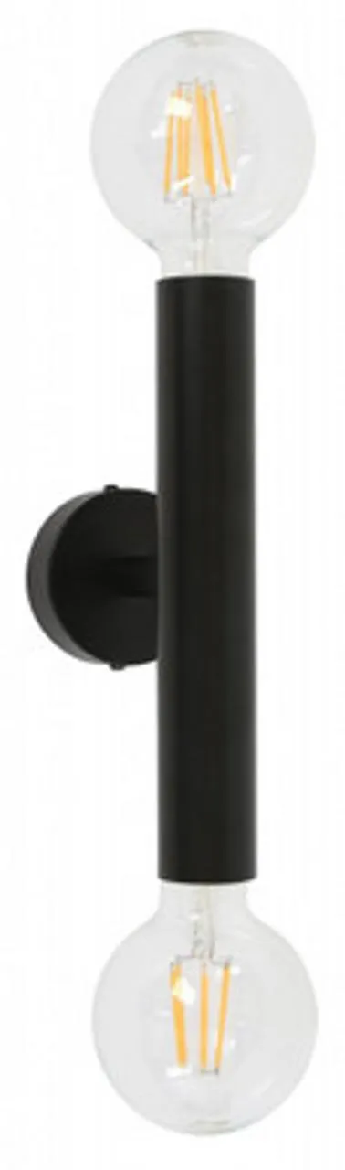 Piero 2 Light Wall Light Black