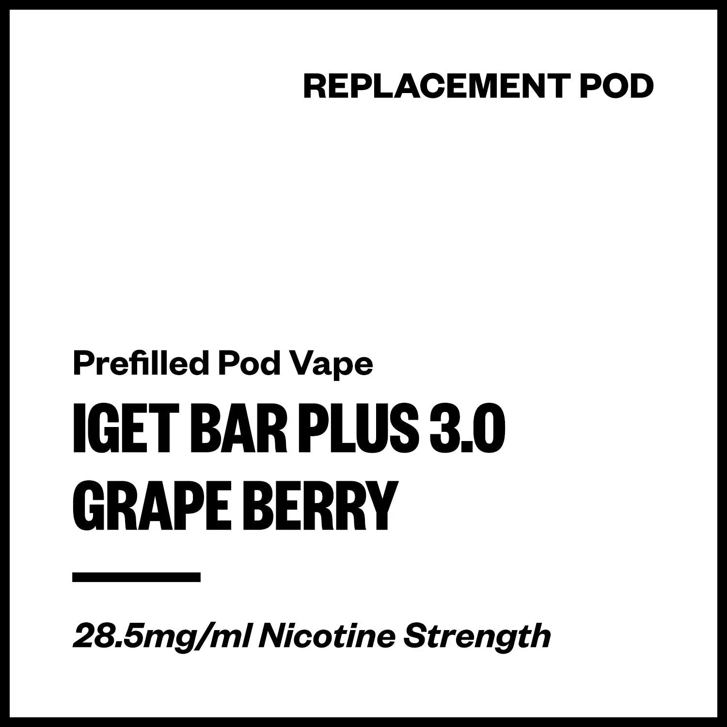 IGET Bar Plus 3.0 - Grape Berry (Replacement Pod)