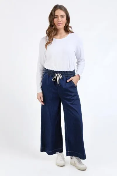 Greta Wide Leg Pants Dark Sapphire