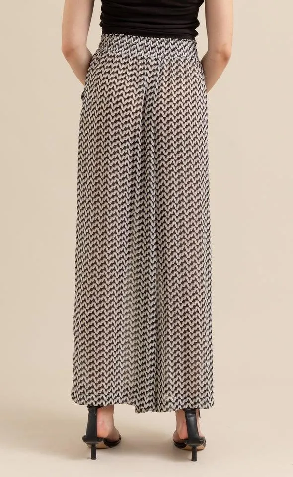 Wide Leg Printed Pants