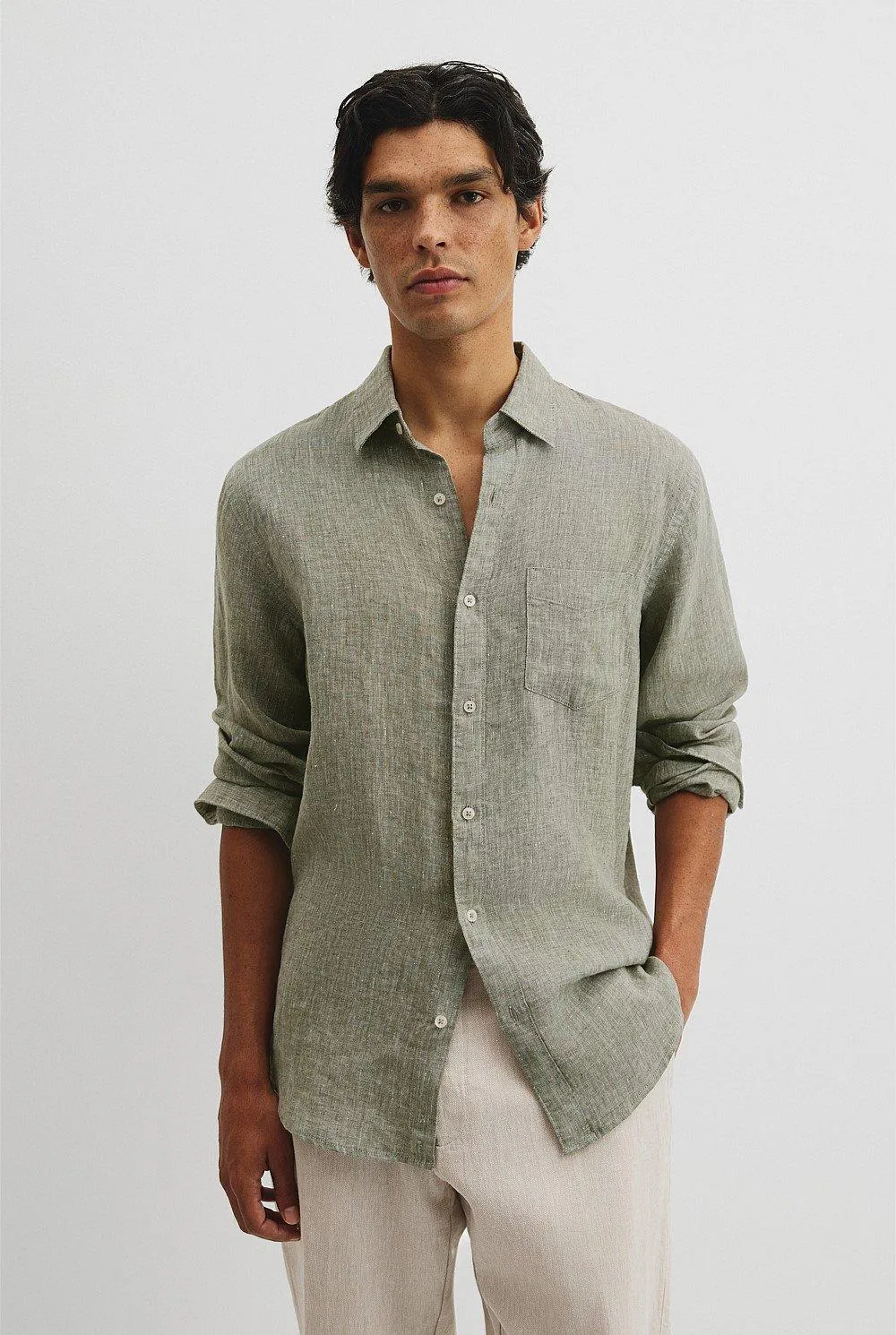 Organically Grown Linen Regular Fit Shirt
