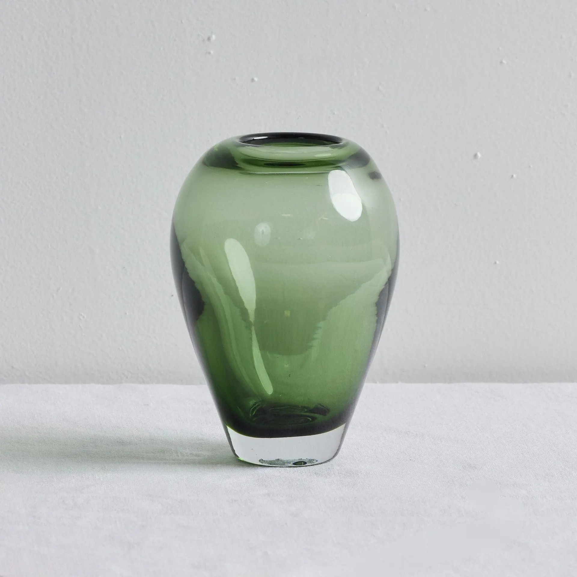 Arez Glass Vase - Grey/Green