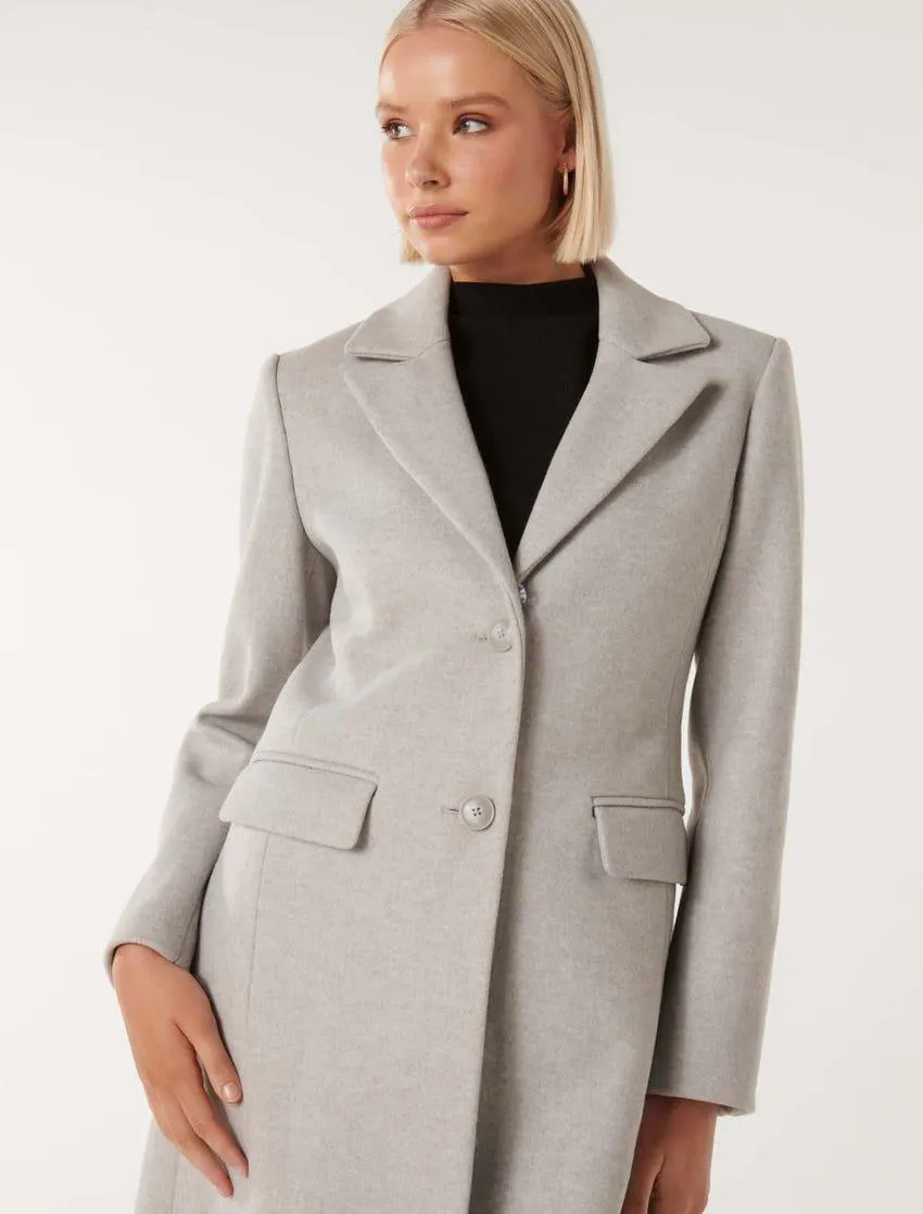 Amber Single-Breasted Coat