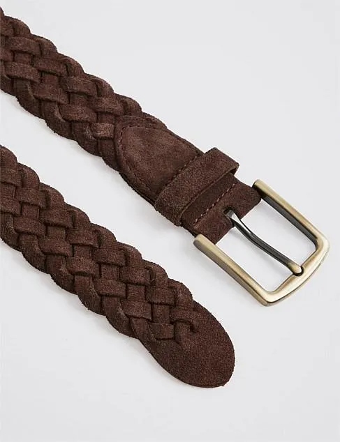Suede Braided Belt