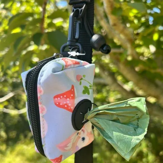 Latched Poop Bag Holder Pink Rose