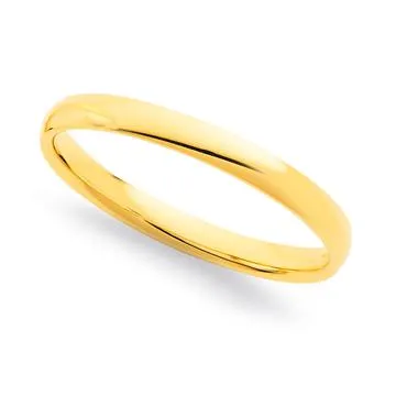 9ct, 2mm Wedding Band