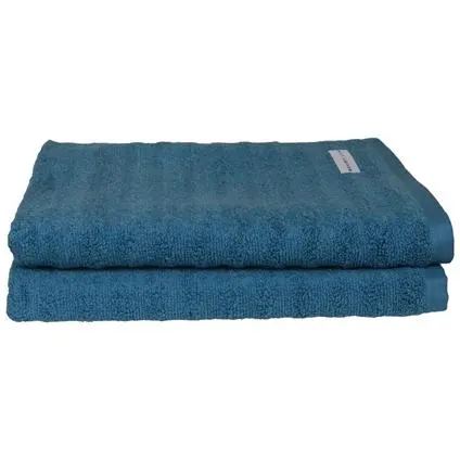 Horizon Ribbed Bath Towel Set of 2