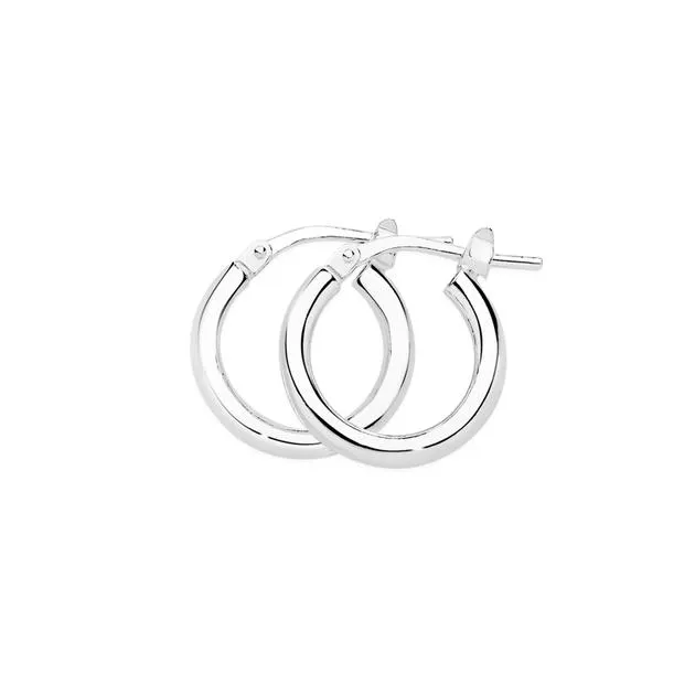 Sterling Silver 10mm Hoop Earrings