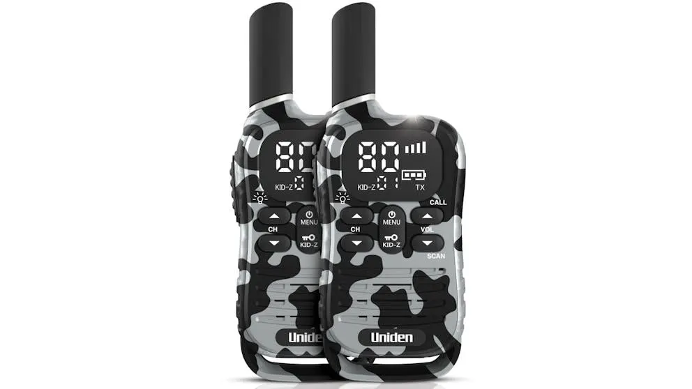 Uniden UH45 Max 0.5W Twin Pack 2-Way UHF Radio with Kid-Zone Plus