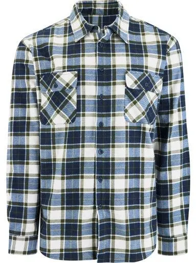 Men's Flannel Shirt in Khaki