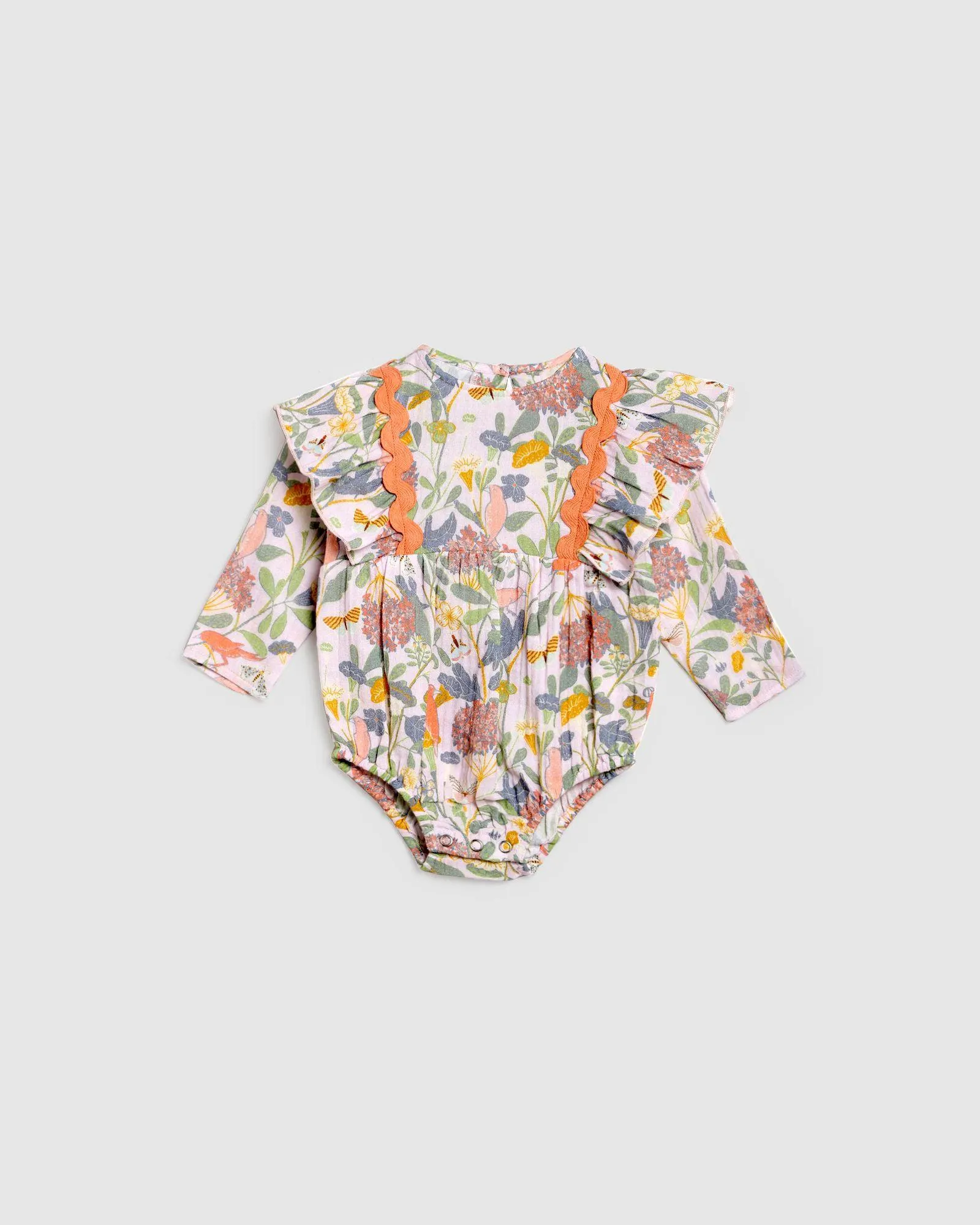 ALEX & ANT - ELENORA PLAYSUIT PINK BIRD FLOWER