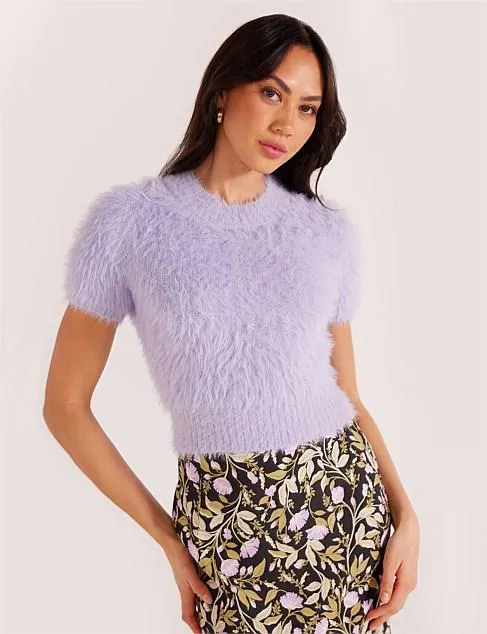 MAISIE FLUFFY KNIT TOP