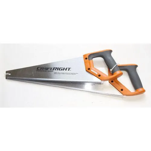 Craftright 2 Piece Hand Saw Set With Soft Grip Handles