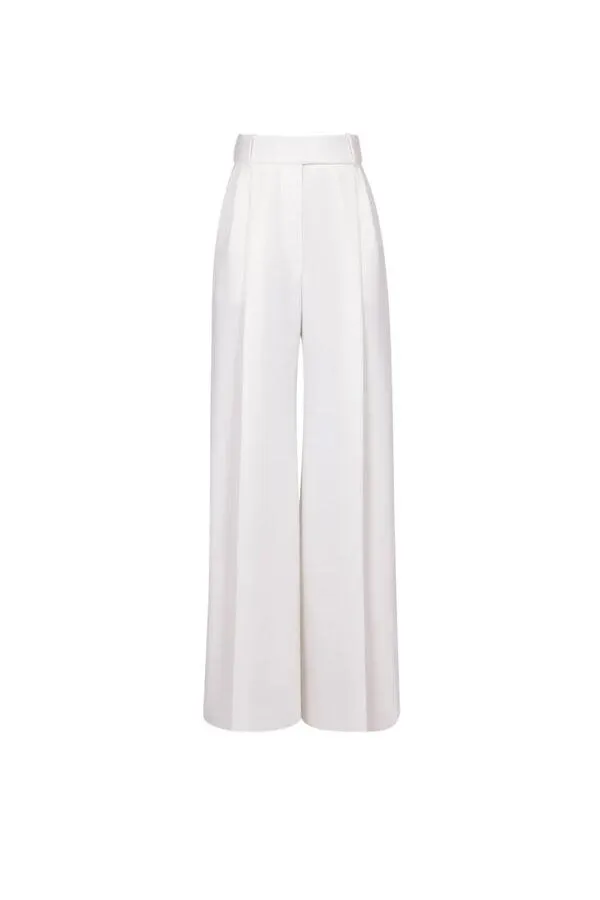 Pleated Wide Leg Trouser