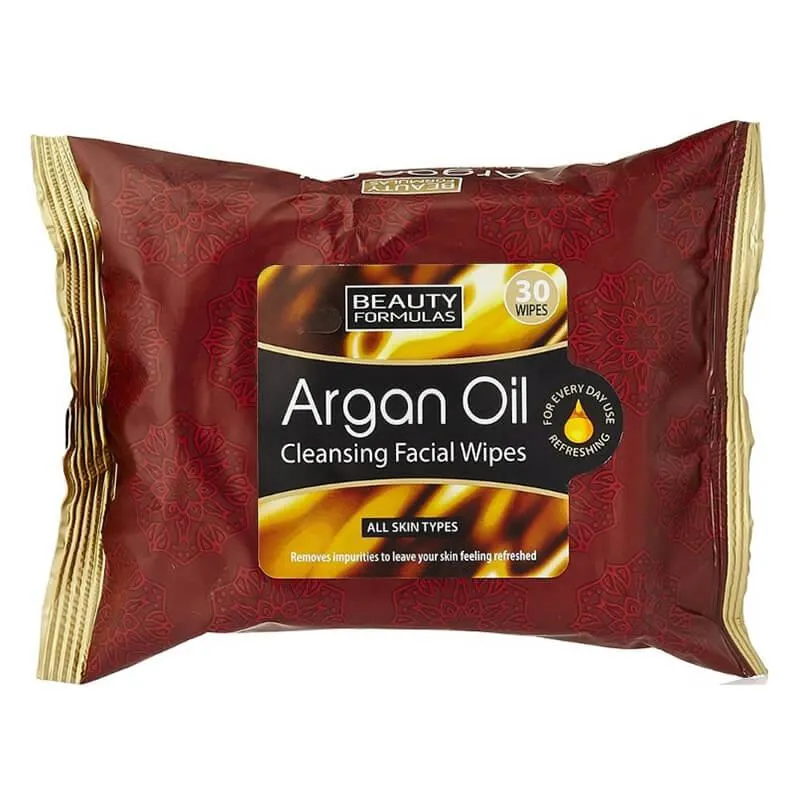 Beauty Formulas Facial Wipes Argan Oil 30pk