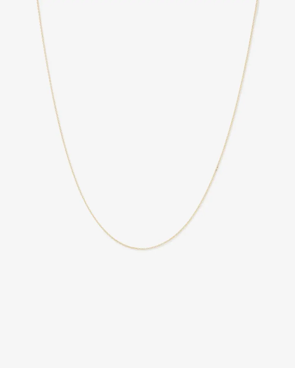 45cm (18") 1mm-1.5mm Width Solid Belcher Chain in 10kt Yellow Gold