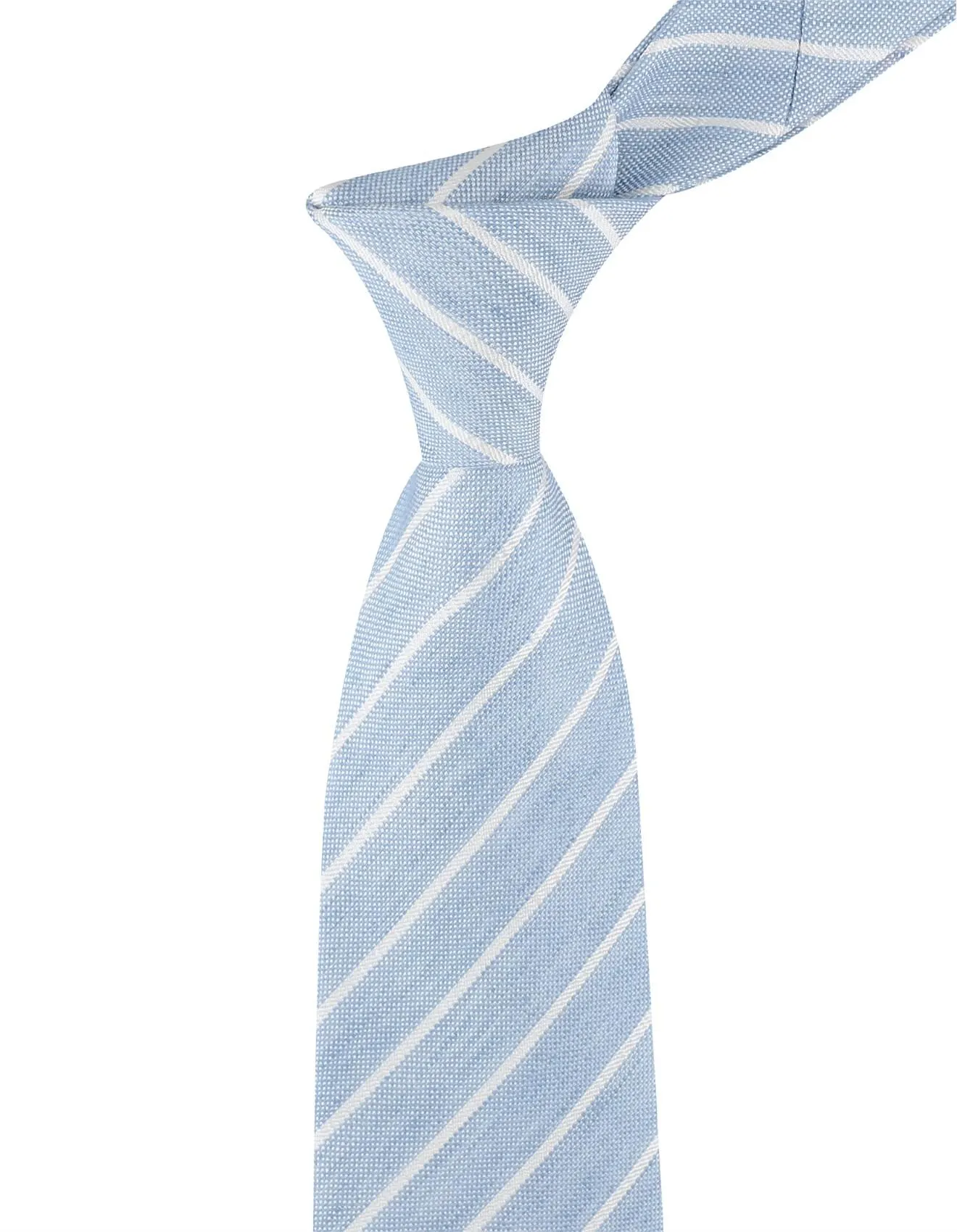 PALE LINEN STRIPE TIE