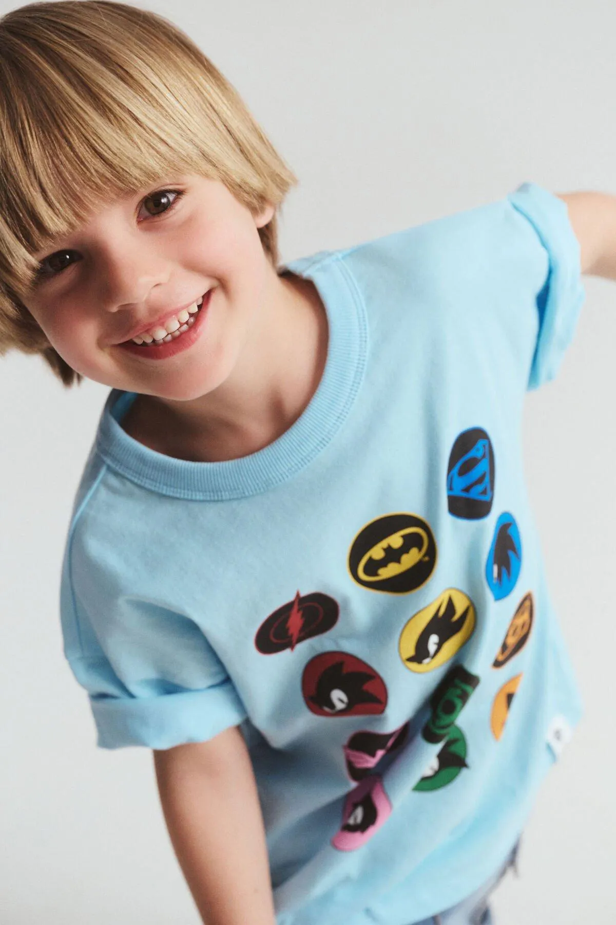 Sonic x DC Comics Drop Shoulder Short Sleeve Tee