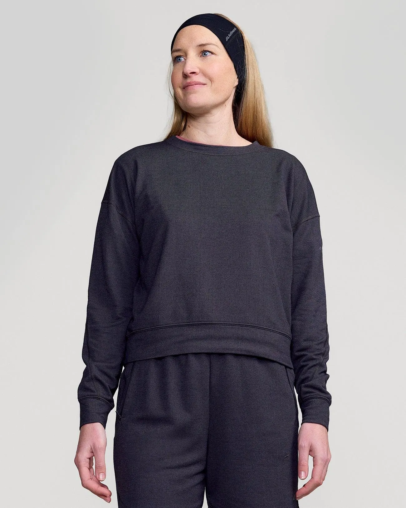Women’s Anytime Crew Sweatshirt - Charcoal Marle