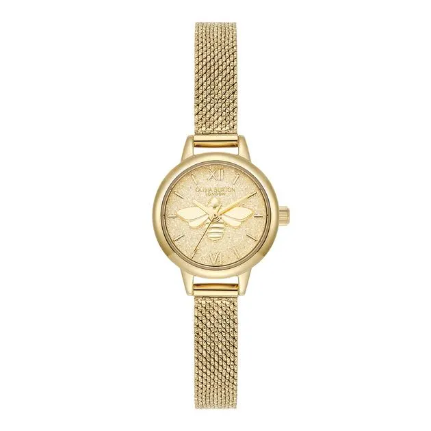 Olivia Burton Mini Lucky Bee Ladies Gold Watch OB24000230