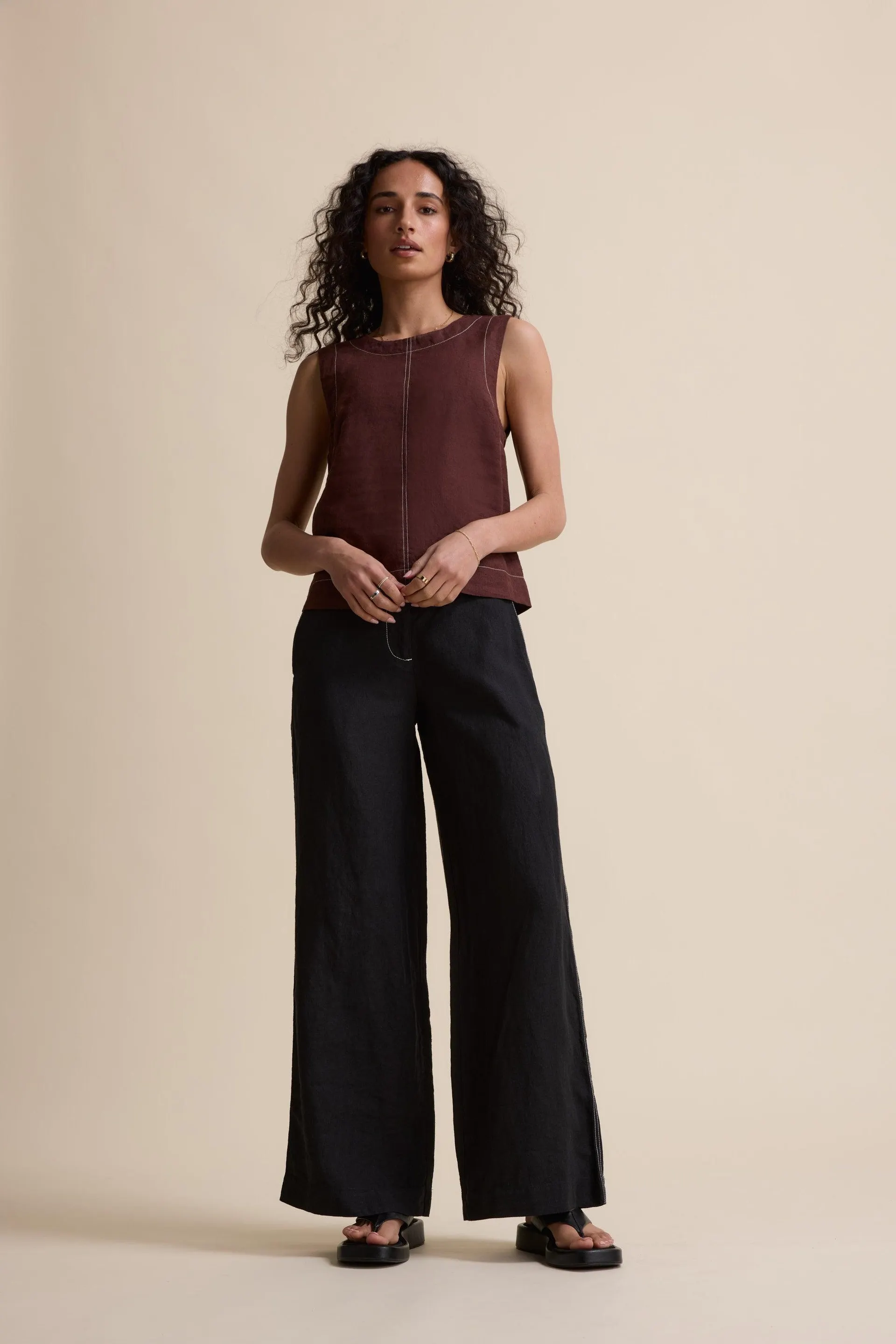 The Contrast Stitch Pant