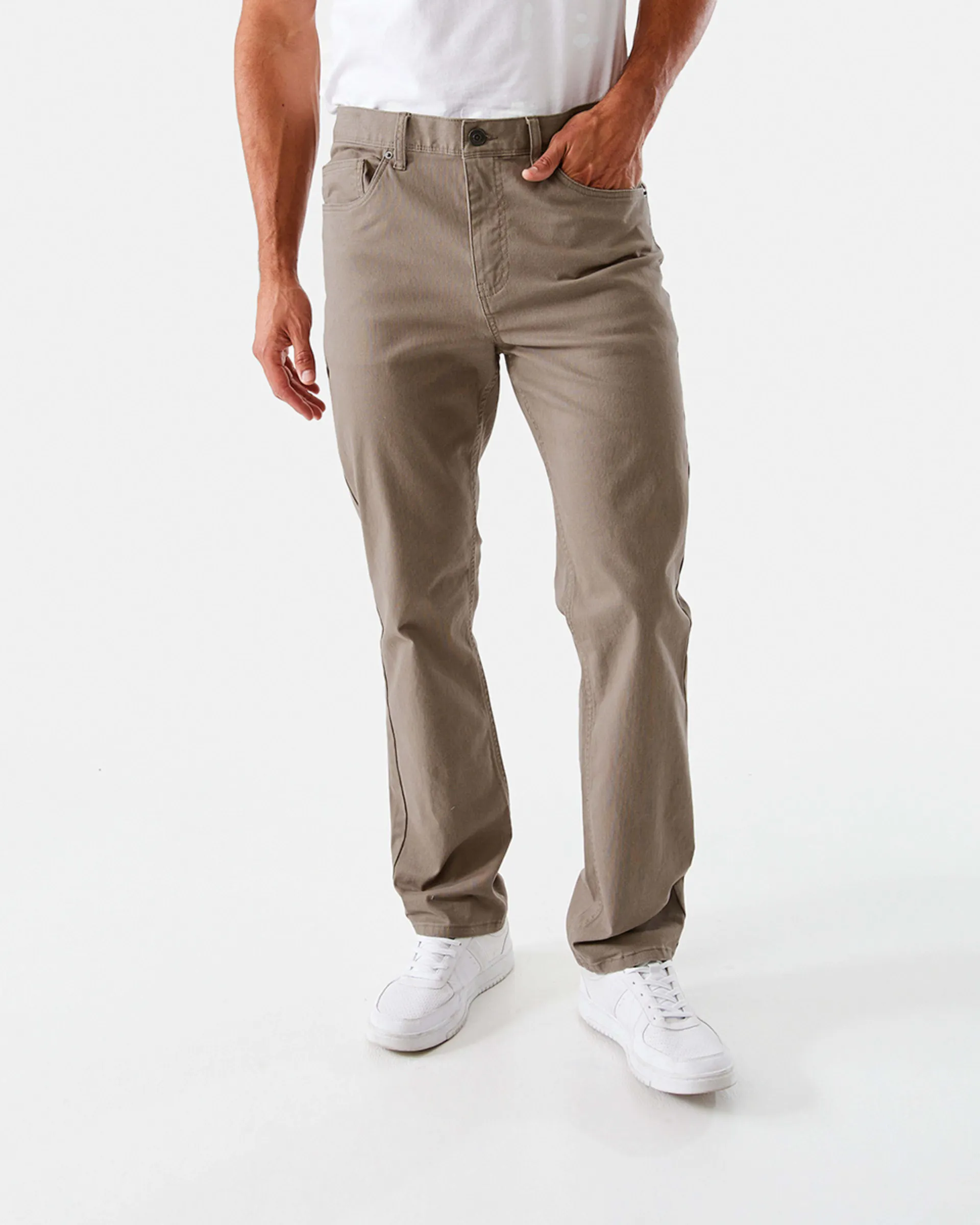Straight Textured Jeans