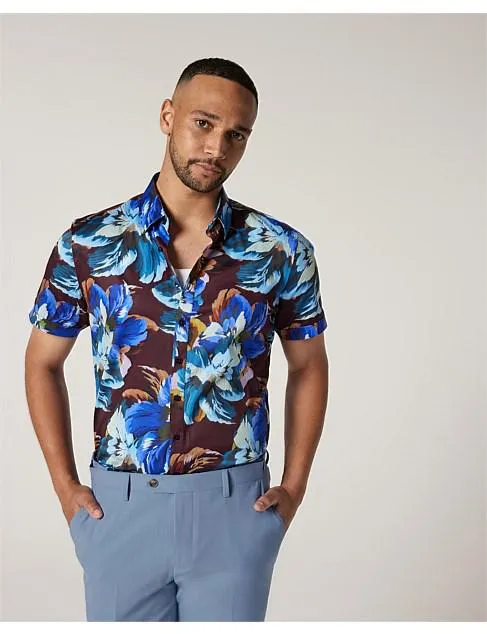 Regular Floral Print Short Sleeve Shirt