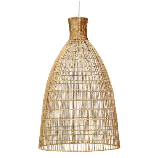 Large jute open light shade