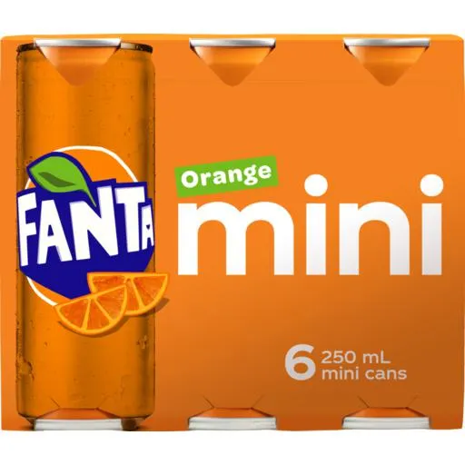 Fanta Can 250ml 6 Pack