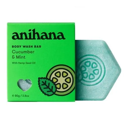 anihana Shower Bar Cucumbr & Mint 80g
