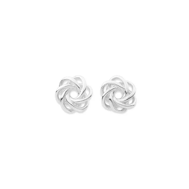 Sterling Silver Knot Studs