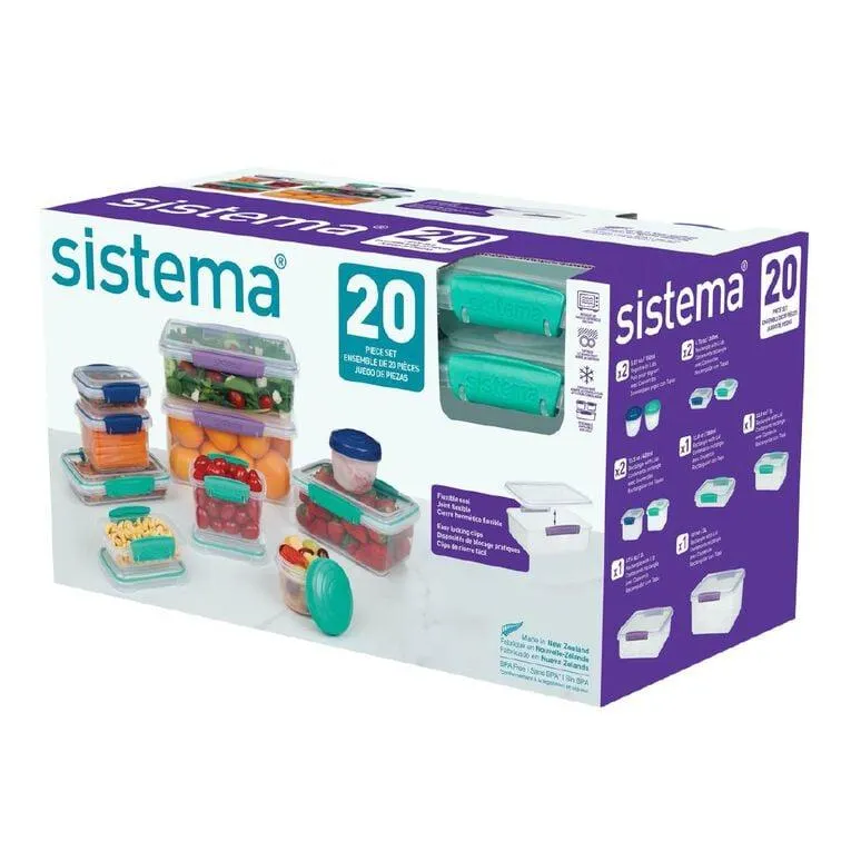 Sistema Klip It 20 Piece Pack Assorted