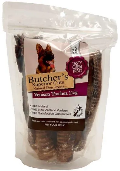 Butchers Sc Venison Trachea 115g