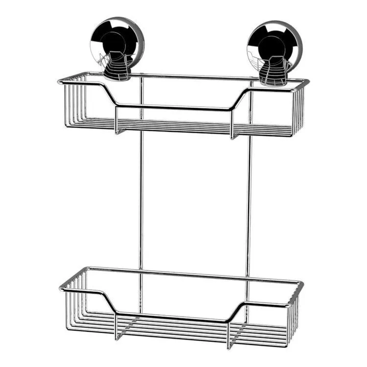 Naleon Ultraloc 2 Tier Rectangular Caddy Chrome