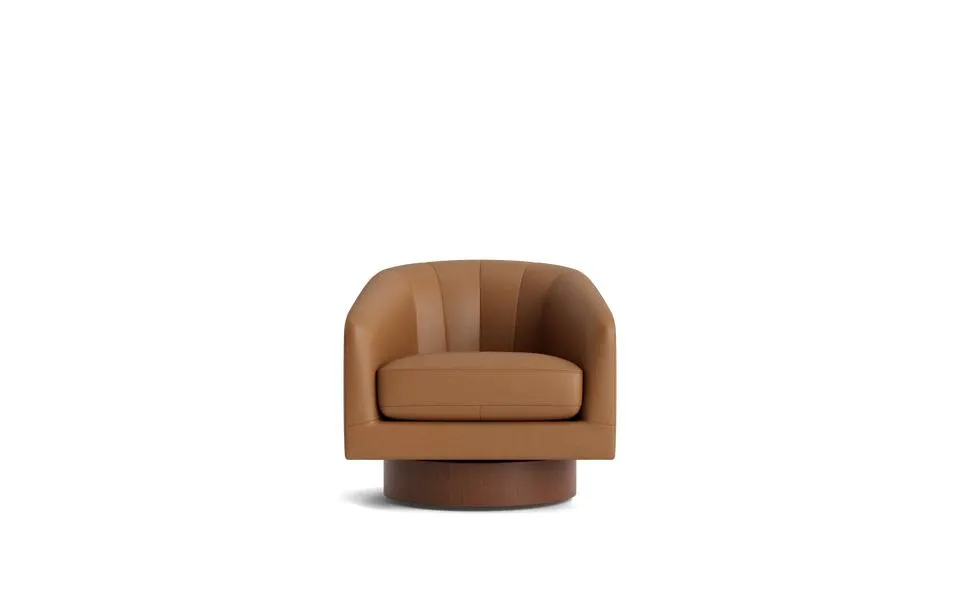 Tank swivel armchair