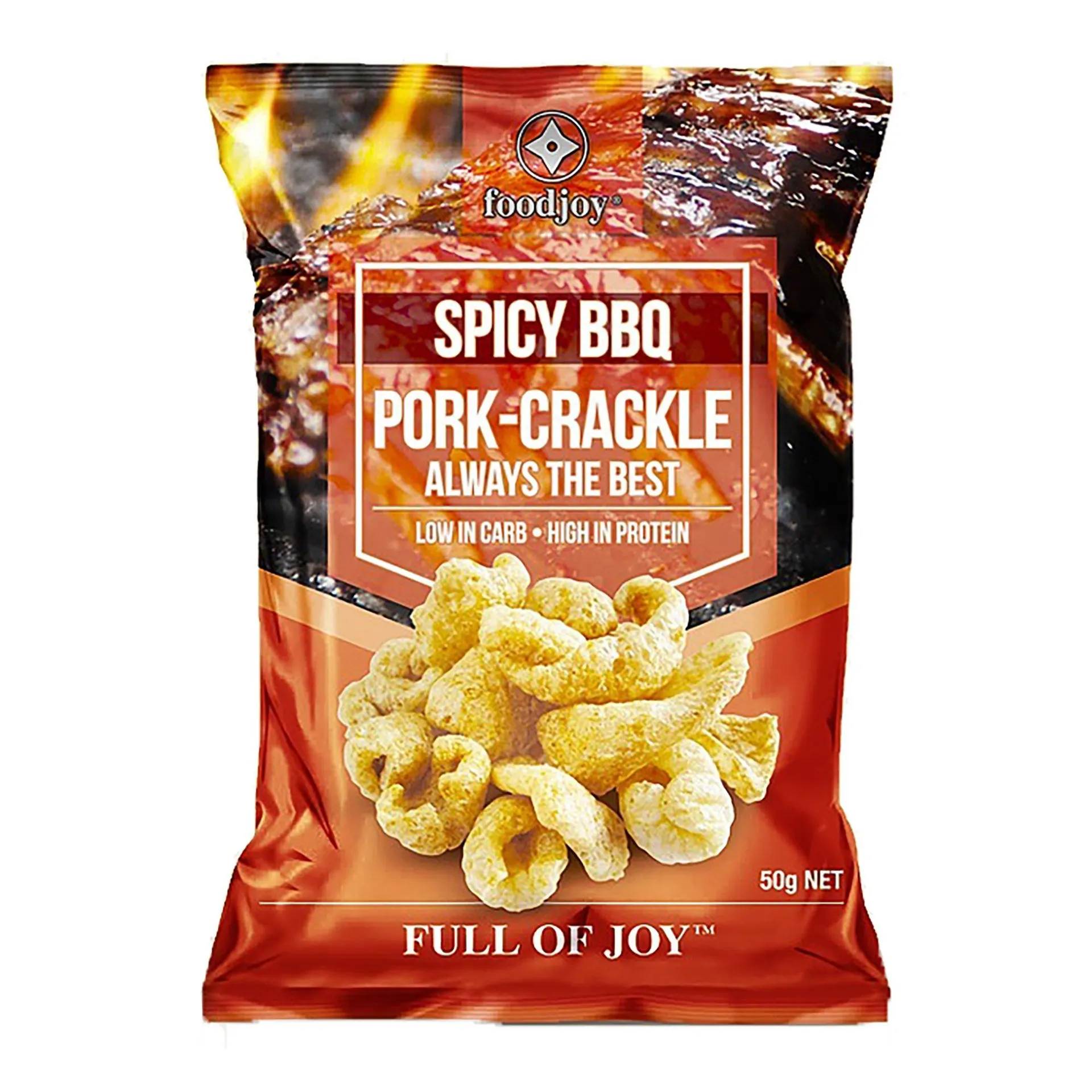 Foodjoy Spicy BBQ Pork-Crackle 50g