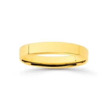 9ct, Flat Comfort Curve Band 3.5mm Wide