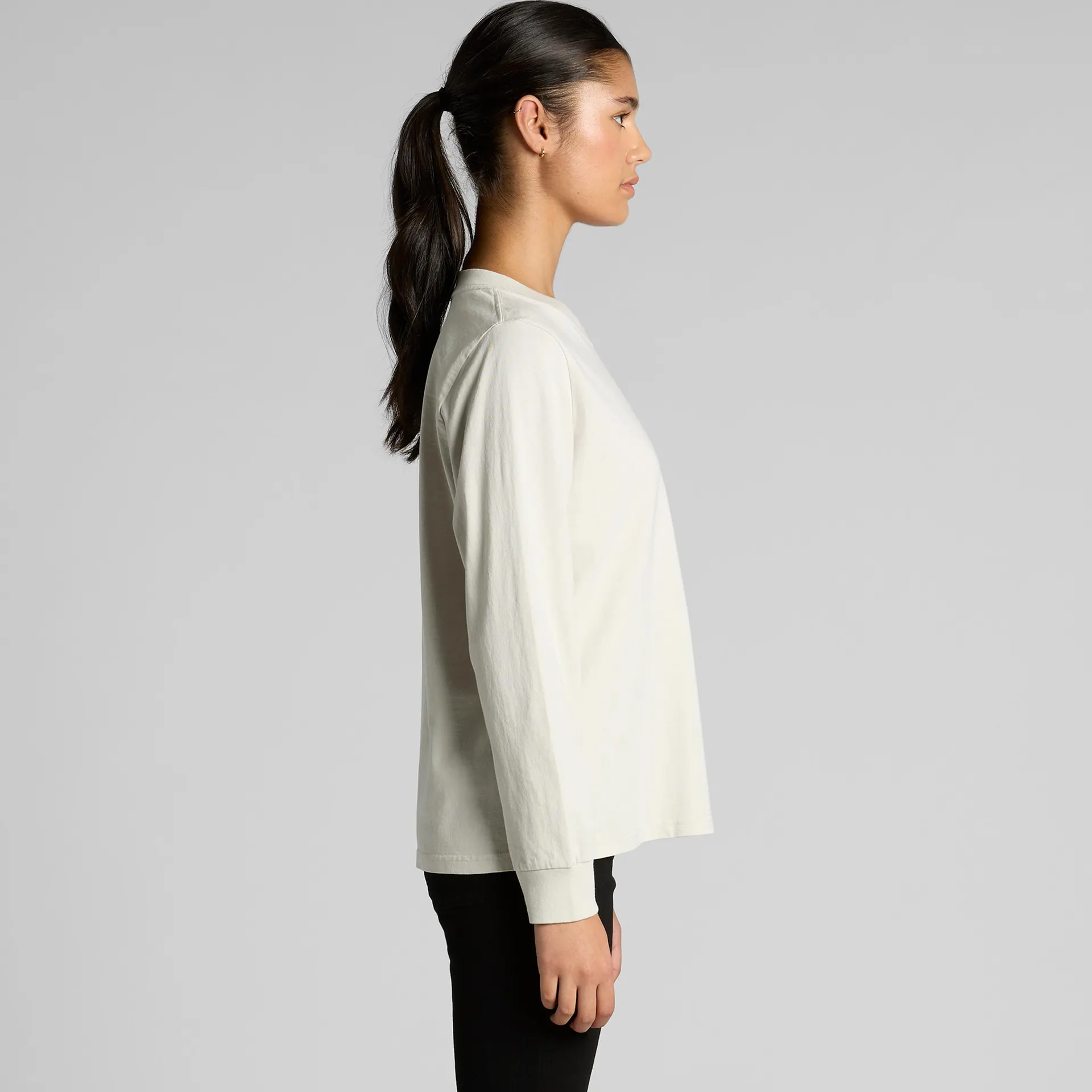 Wo's Heavy Faded L/S Tee | 4083