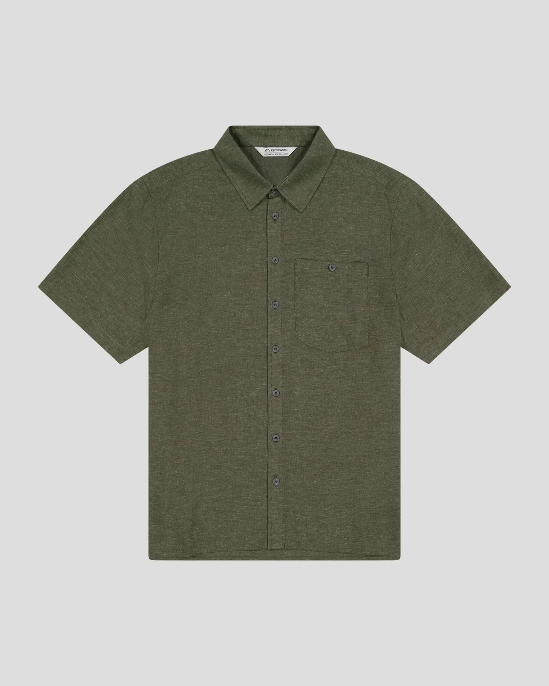 Men’s Weekend Natural Short Sleeve Shirt - Beech Chambray