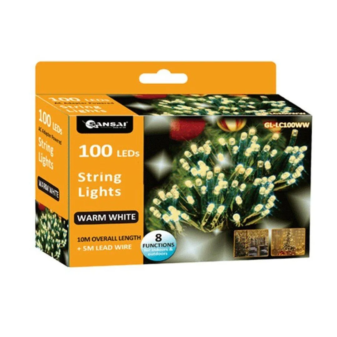 Sansai 100 LED Electric Lumini Decorative/Christmas String Lights Warm White
