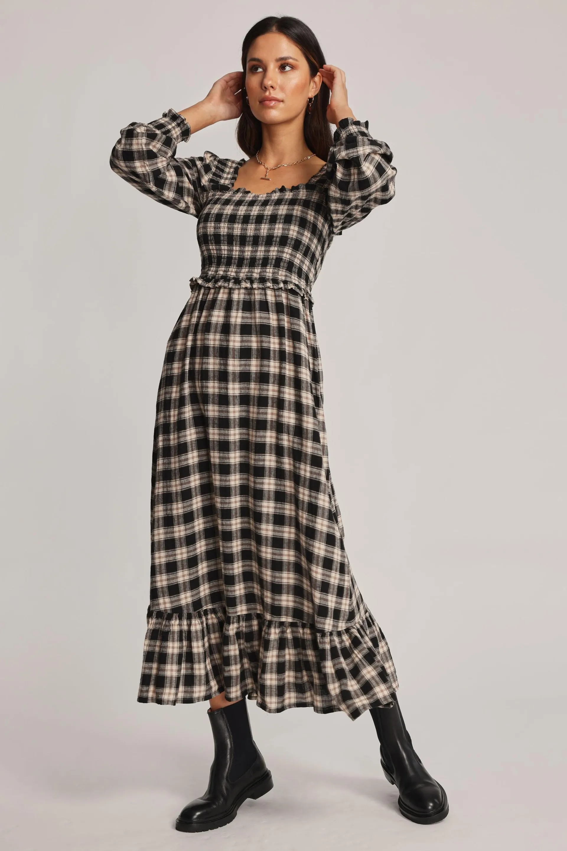 Danika Shirred Detail Dress