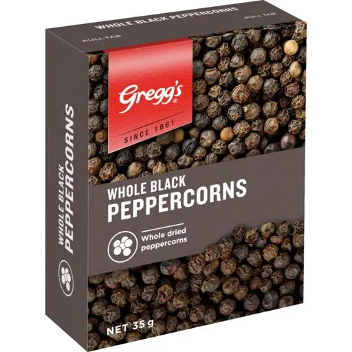 Greggs Seasoning Packet Black Peppercorns