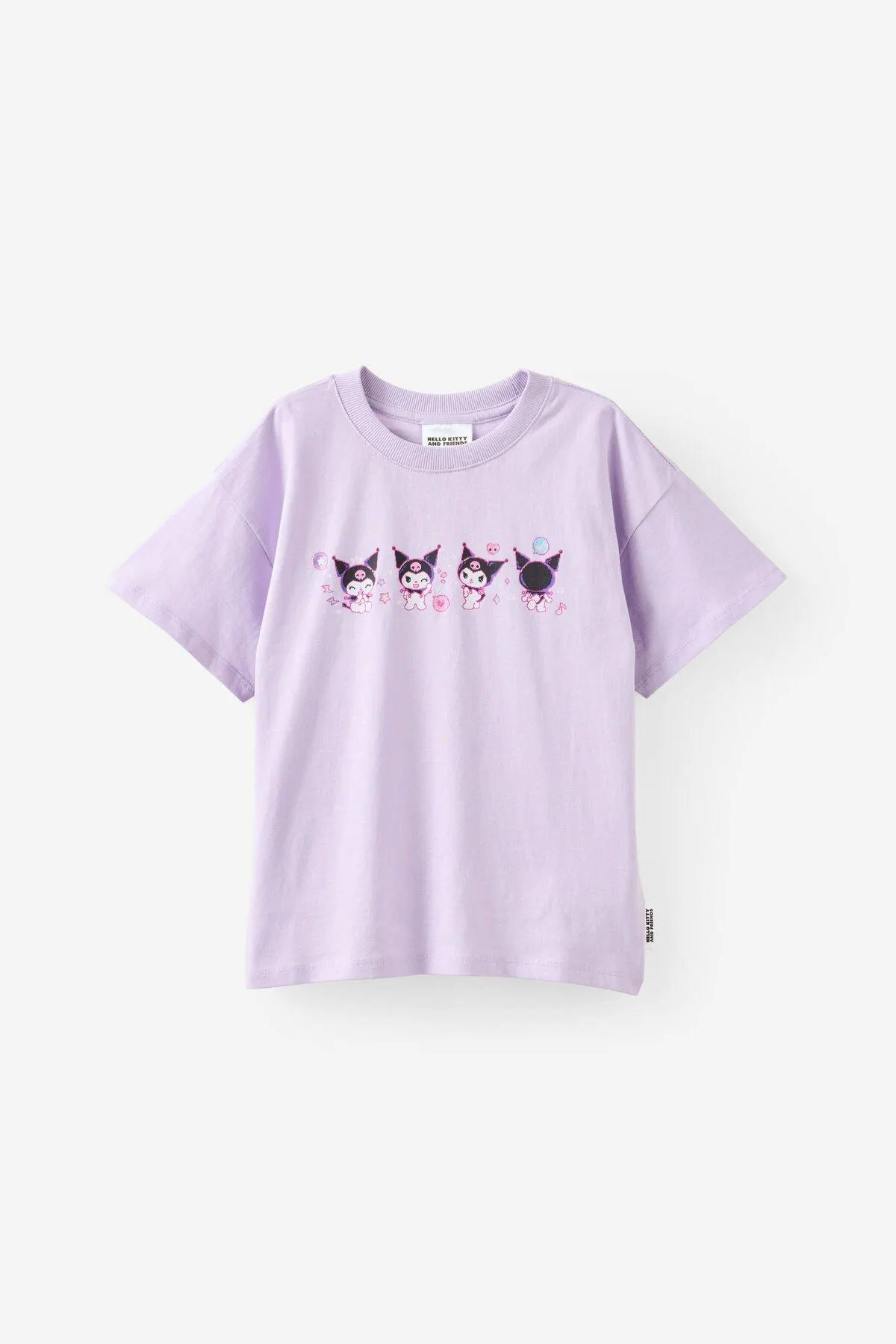 Sanrio Kuromi Drop Shoulder Short Sleeve Tee